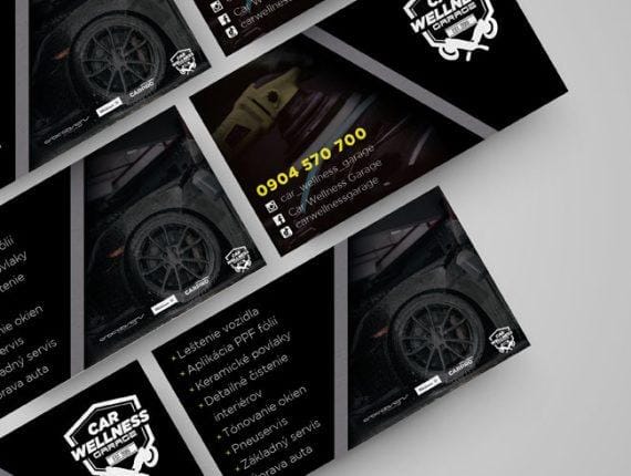 Car wellnes garage vizitky