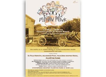 Plagát na koncert Ploštin Punk 6 Plagat plostin punk